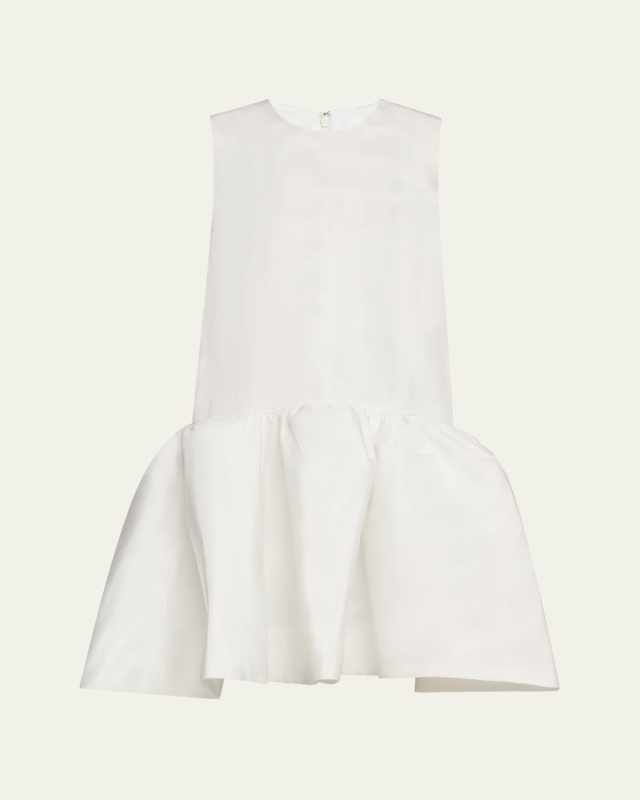 Drop-waist Moire Babydoll Dress